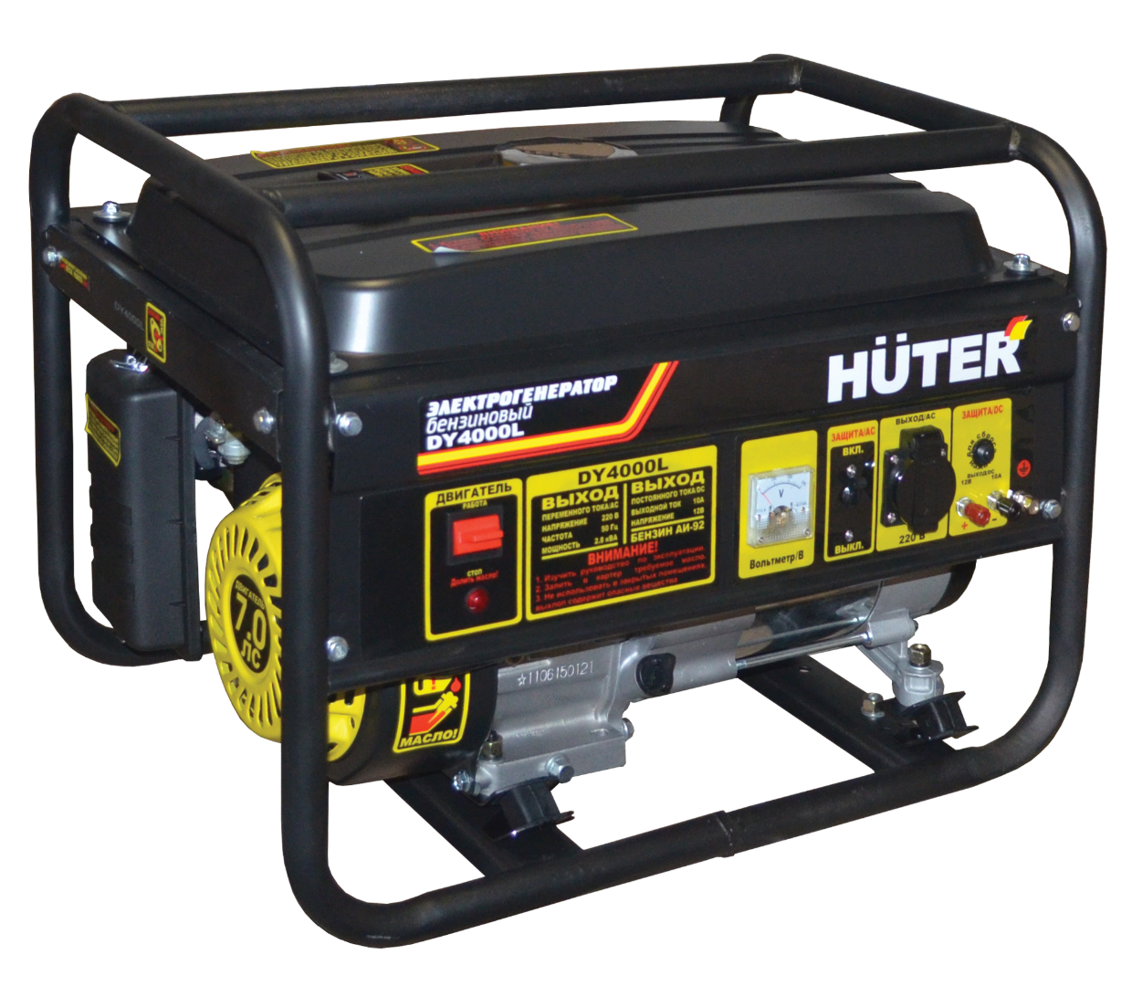 Бензиновый генератор Huter DY4000LX с электростартером